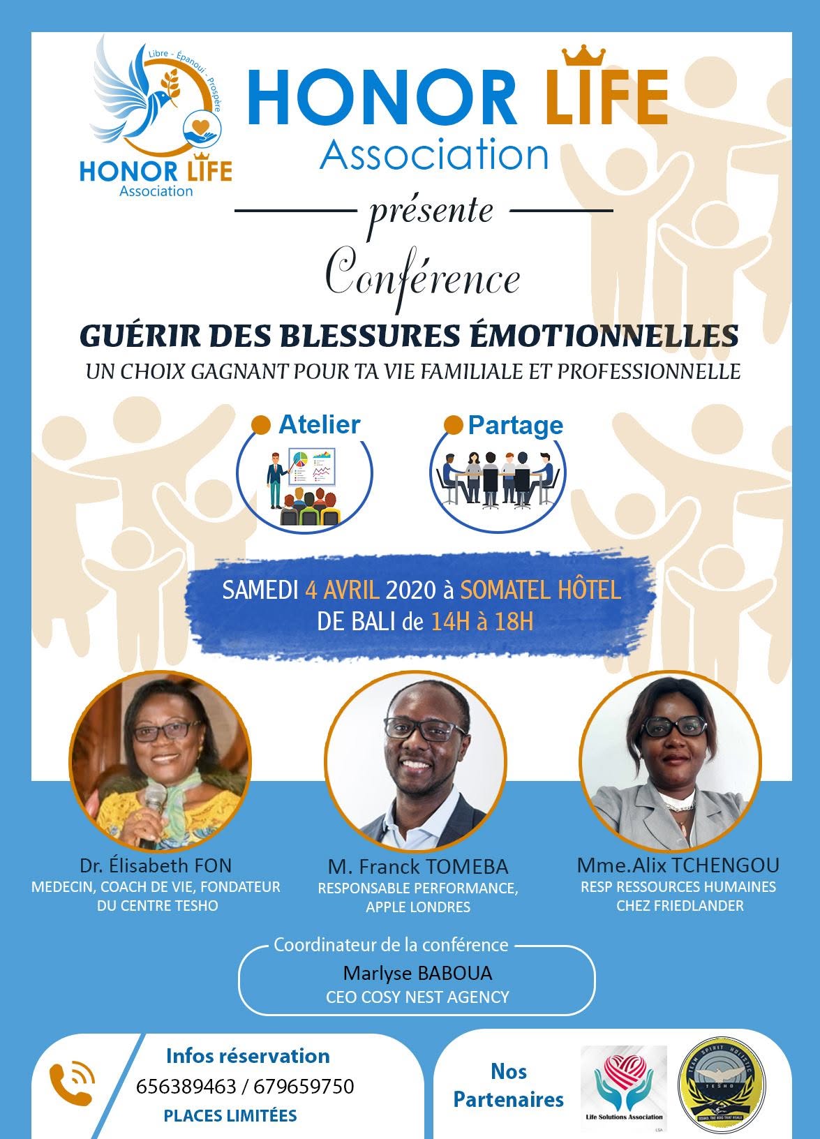 Affiche de la conférence Guérir des Blessures Émotionnelles, 4 avril 2020
